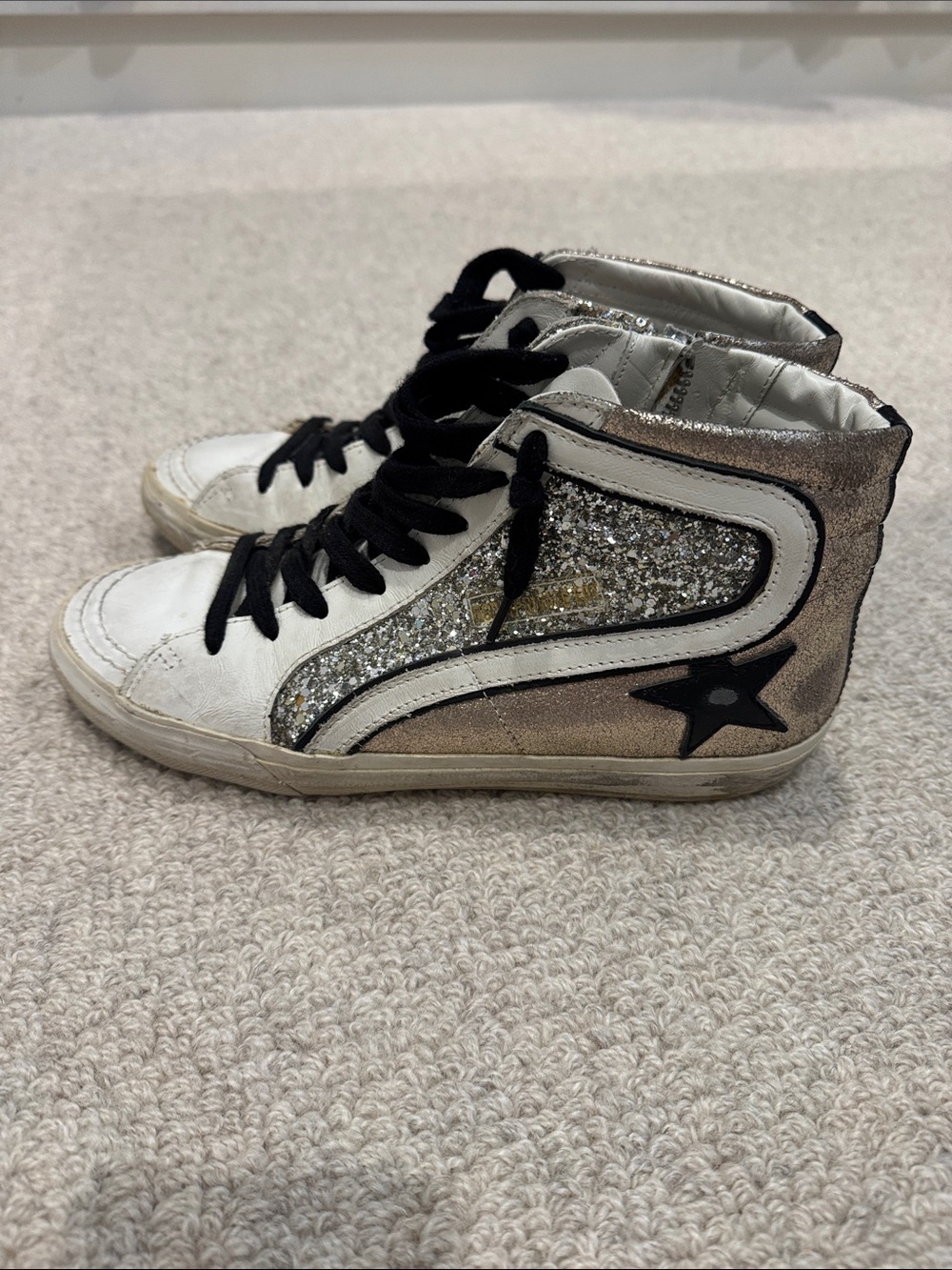 Golden goose high top glitter and gold - Picture 2 of 4